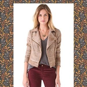 Free People Tapestry Moto Jacket Sz. 6